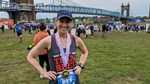 Carrie Asalon at the 2023 Flying Pig Marathon